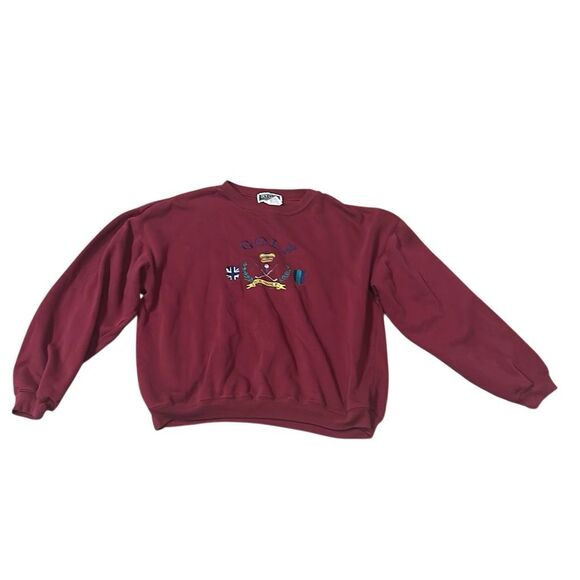 Ivy Club classics vintage embroidered sweatshirt golf preppy 90s Y2K M - Picture 3 of 6